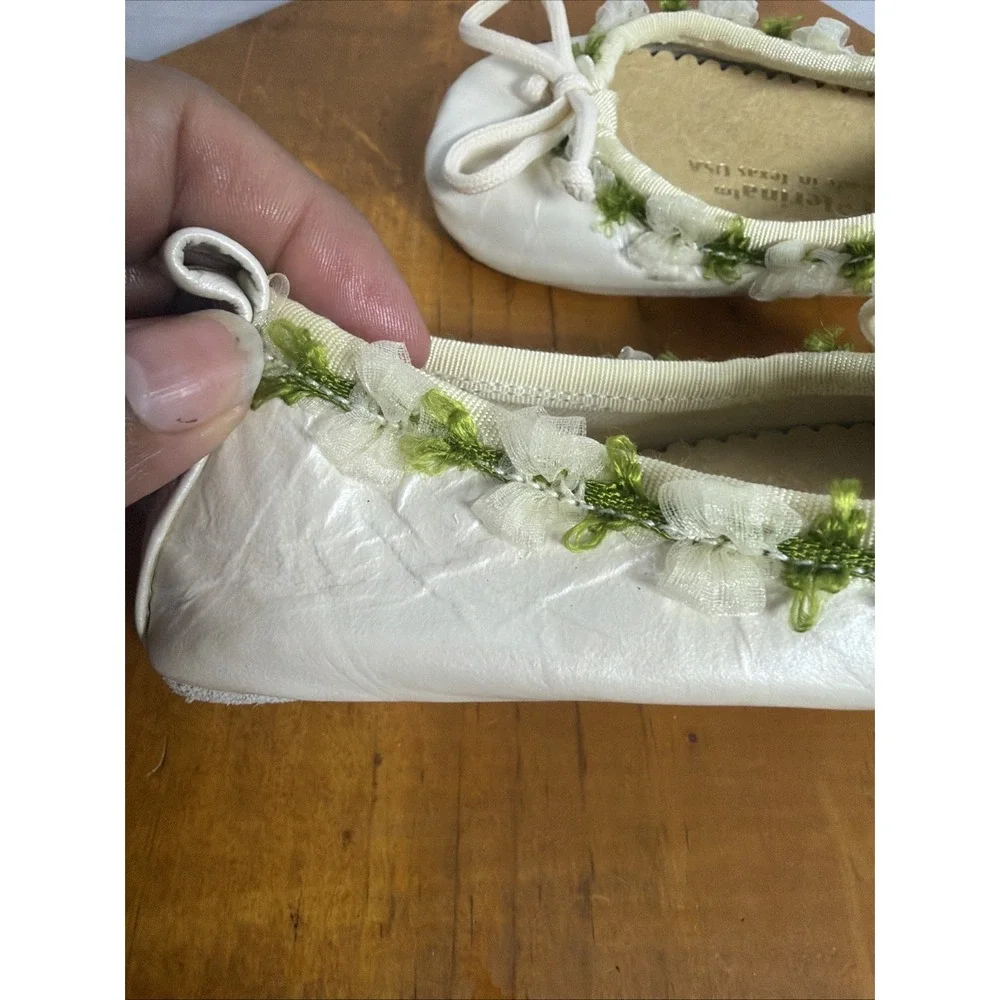Bear Lerinia Baby Ballet Shoes Newborn Leather‎ Handmade USA Christening